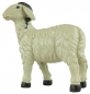 Preview: Handbemalte Krippenfigur Schafbock stehend, ca. 12,5 cm, T 094-30